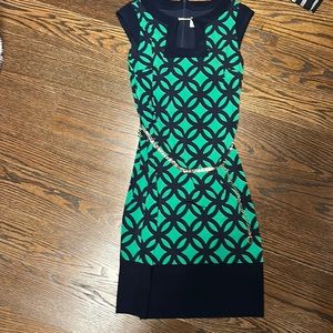 Joseph ribkoff dress with gold belt